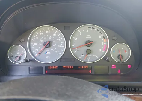 2000 BMW M5 z USA, uszkodzony, nr VIN WBSDE9344YBZ95297